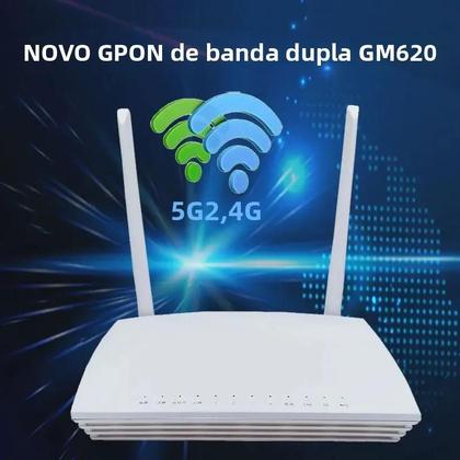 Imagem de GPON ONU Modem - 1GE, 3FE, WiFi 2.4G/5G - Terminal de Rede Original