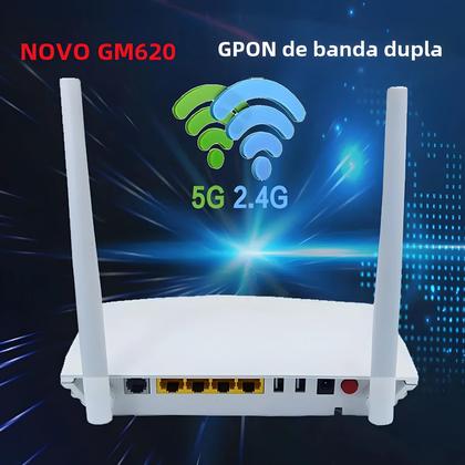 Imagem de GPON ONU Modem - 1GE, 3FE, WiFi 2.4G/5G - Terminal de Rede Original