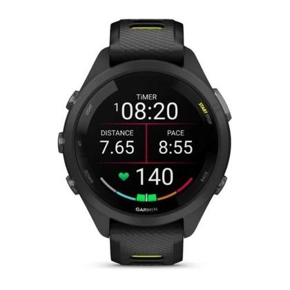 GPS Garmin Forerunner 265s Amoled Music Preto com Amarelo