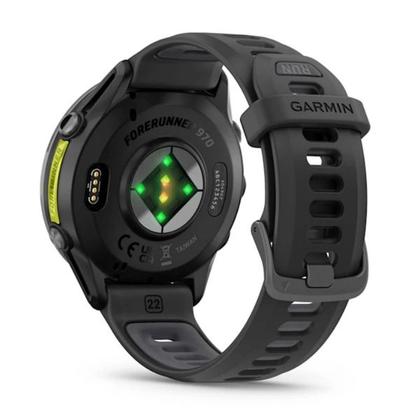 Imagem de Gps Garmin Forerunner 970 Cinza Carbono Com Pulseira Preta