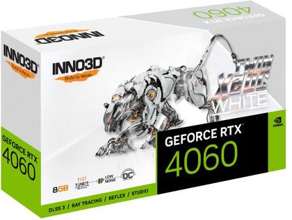 Imagem de Gpu inno3d geforce rtx 4060 twin x2 oc white 8gb gddr6 128-bit n40602-08d6x-173051w