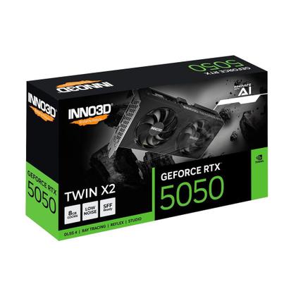 Imagem de Gpu INNO3D Geforce RTX 5050 TWIN X2 8GB 128BITS GDDR6 N50502-08D6-174071N
