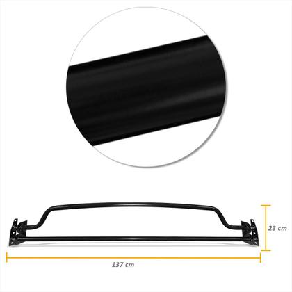 Imagem de Grade Barra Vigia Montana 2011 a 2021 Preto Proteção Vidro Traseiro