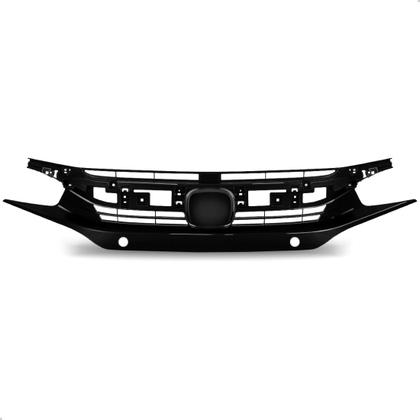Imagem de Grade Civic 2017 a 2018 Com Furo para Sensor Black Piano