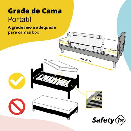 Imagem de Grade De Cama Portátil Grey - Safety 1 St