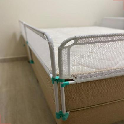 Imagem de Grade De Proteção Alta Tela De Segurança Para Cama Infantil