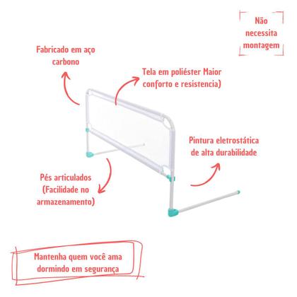 Imagem de Grade De Proteção Cama Bebe Para Idosos E Bebês Box