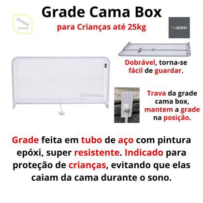 Imagem de Grade de Protecao Cama Box Proteçao Infantil Proteção Idoso