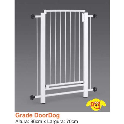 Imagem de Grade de Proteção para Portão de 70cm para Cães e Pets - Branco - GPD 340090