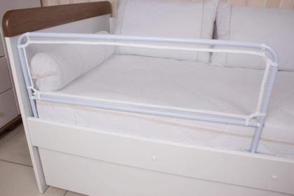 Imagem de Grade de proteção segurança p/ cama simples-criança e idoso - ninos