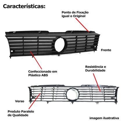 Imagem de Grade Dianteira Radiador VW GOL QUADRADO 1991 A 1996 Preto