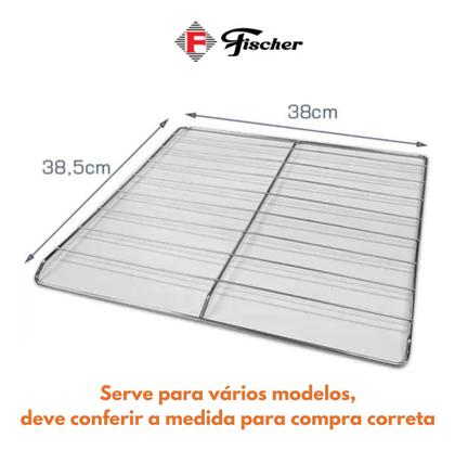 Imagem de Grade Grelha Prateleira Forno Fischer Grill 38x38,5