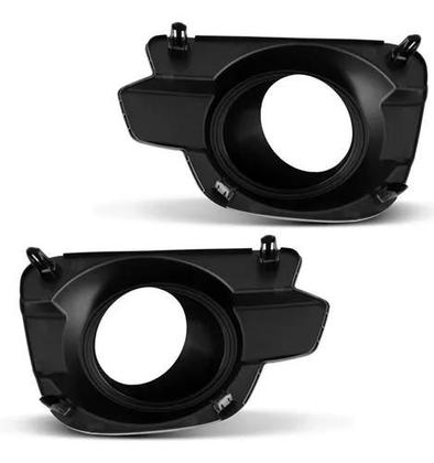 Imagem de Grade Moldura Milha Kwid 2018 2019 2020 Com Furo Preta