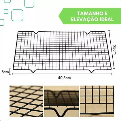 Imagem de Grade Para Bolo Resfriar Resfriamento Grelha Confeitaria