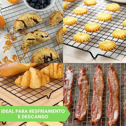 Imagem de Grade Para Bolo Resfriar Resfriamento Grelha Confeitaria