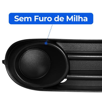 Imagem de Grade Parachoque Sem Milha Gol Voyage Saveiro G5 09 Até 12