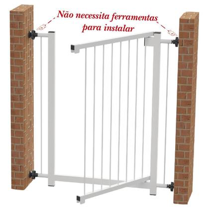 Imagem de Grade Portão Divisor Ambiente Multigrade 70 Cm Branco