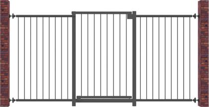 Imagem de Grade Portão Multigrade MF1501 Preto Divisor de Ambientes