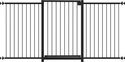 Imagem de Grade Portão Multigrade MF1501 Preto Divisor de Ambientes
