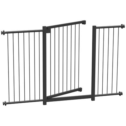 Imagem de Grade Portão Pet Bebê Divisor Ambiente 123 A 128 Cm Preto