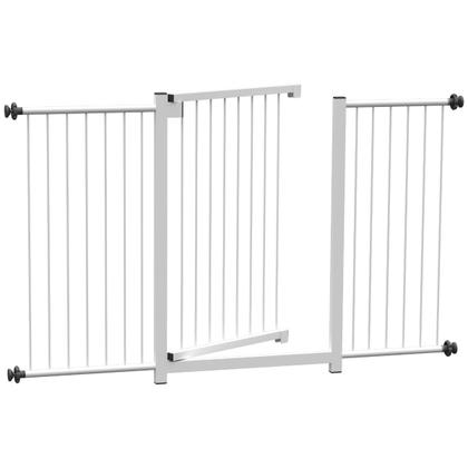 Imagem de Grade portão pet bebê divisor ambiente 70 cm 85 cm 110 cm até 128 cm branco