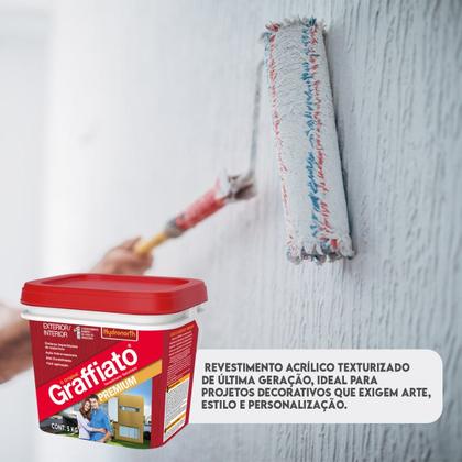 Imagem de Grafiato 5KG Interno Externo Antimofo Hidrorepelente Durabilidade Resistência