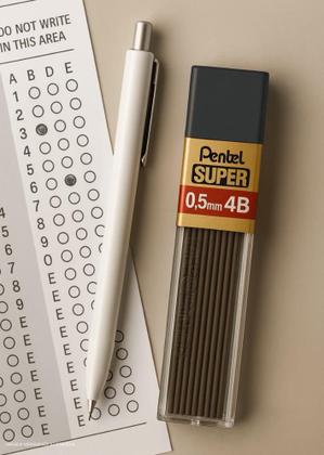 Imagem de Grafite 4B 0.5mm Pentel  Elegância e performance superior