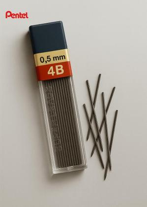Imagem de Grafite 4B 0.5mm Pentel  Elegância e performance superior
