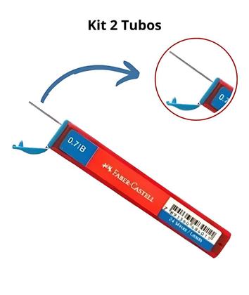 Imagem de Grafite Lapiseira 0.7B Faber Castell 2 Tubo Com 24 Grafites