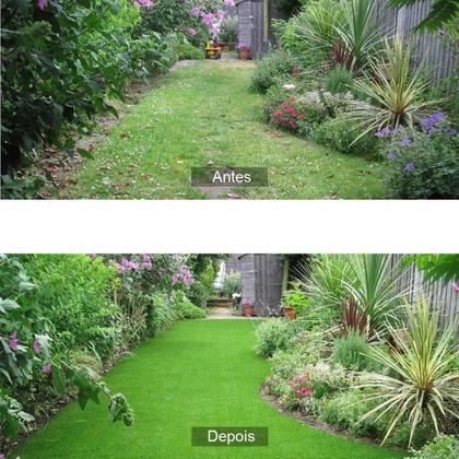 Imagem de Grama Artificial Sintética Tapete 12 Metros Quadrados Verde