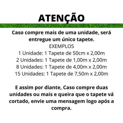 Imagem de Grama Artificial Venda por Metro Quadrado 2m X 50cm 10mm