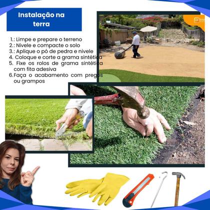 Imagem de Grama Sintética 12mm (2m²) 2,00m x 1,00m Softgrass