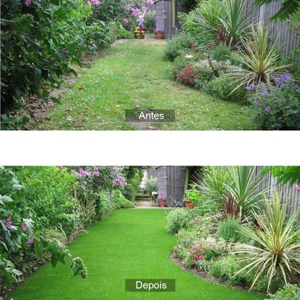 Imagem de Grama Sintética Artificial 12mm com proteção UV e Anti-Fungo 2,00 x 10,00m (20m²)