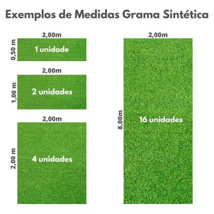 Imagem de Grama Sintética Decorativa 8mm (2,00m X 0,50m) 1m²