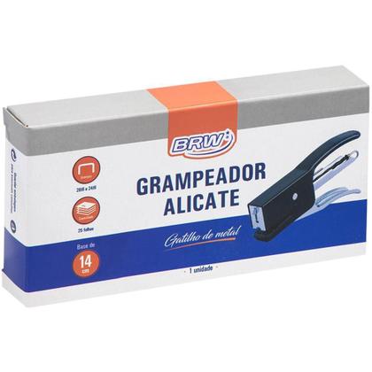 Imagem de Grampeador Alicate Metal P/25Fls. 26/6 14Cm Preto