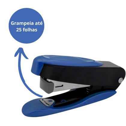 Imagem de Grampeador cis offic com estrutura metál em-7 azul/preto