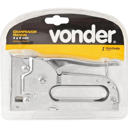 Imagem de Grampeador manual 4mm à 8mm uso profissional para estofaria - Vonder