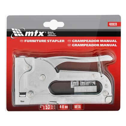 Imagem de Grampeador Manual Em Metal Para Grampos Tipo 53 4-8mm MTX 409039