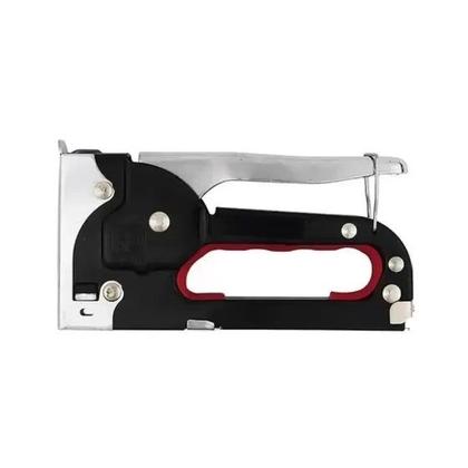 Imagem de Grampeador Manual Profissional Kit Tapeceiro Grampos Duráveis Ferramenta Prática