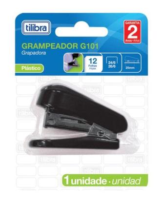 Imagem de Grampeador Mini para 12 folhas G101 Preto Tilibra