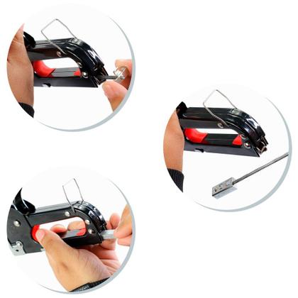 Imagem de Grampeador para Tapeceiro Sofá Poltrona em Aço Carbono Resistente e Durável