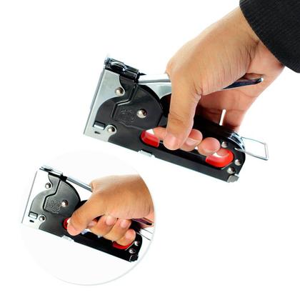 Imagem de Grampeador para Tapeceiro Sofá Poltrona em Aço Carbono Resistente e Durável