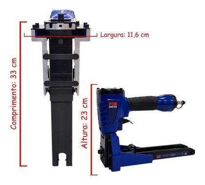 Imagem de Grampeador Pneumatico Grampo Caixa De Papelão Pro-618 Ldr2