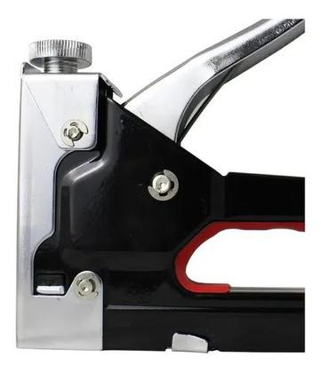 Imagem de Grampeador Profissional Tapeçaria Estofado + Grampos E Pregos