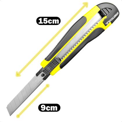 Imagem de Grampeador Tapeceiro Alta Pressão Com Kit Grampos 6mm e Estilete Largo