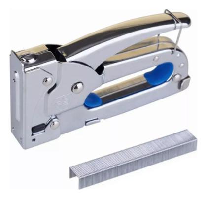Imagem de Grampeador Tapeceiro Profissional Manual 4 A 8mm 100 Grampos