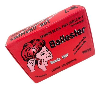 Imagem de Grampo Ballester 7 Preto Com 100 Un