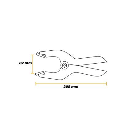 Imagem de Grampo Clip Tipo Alicate Nº 9 Multiuso Excluivo Com Mola