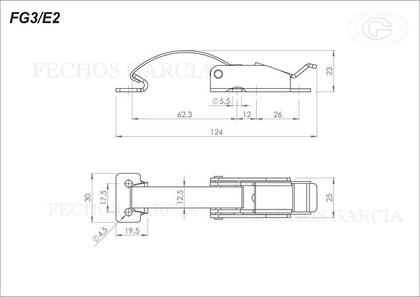 Imagem de Grampo Fecho Rápido Trava Pressão Fecho FG3/E2