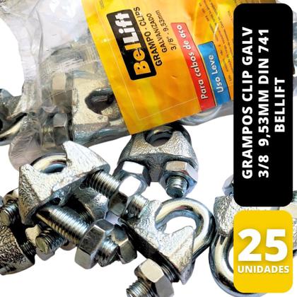 Imagem de Grampo galv. 3/8 10mm din 741 bellift